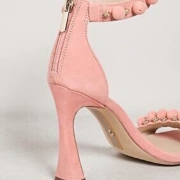 Sam Edelman Luella Canyon Clay Squared Toe Ankle Strap Spool Heeled Sandals - Picture 3 of 10